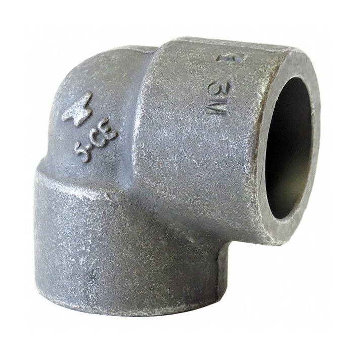 Anvil 0362002008 90 Elbow: Forged Steel, 2 1/2 in x 2 1/2 in Pipe Size, Class 3000, Socket