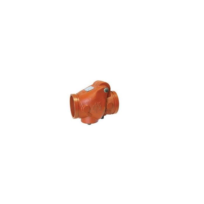 Anvil 2200750103 Fig 7800 Swing Check Valve, 4 in Nominal, Grooved End Style, Ductile Iron Body, Domestic