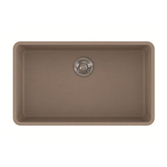 Franke KBG11031MOC Kubus 32 3/8 Granite Single Basin Undermount Kitchen Sink With Finish: Mocha