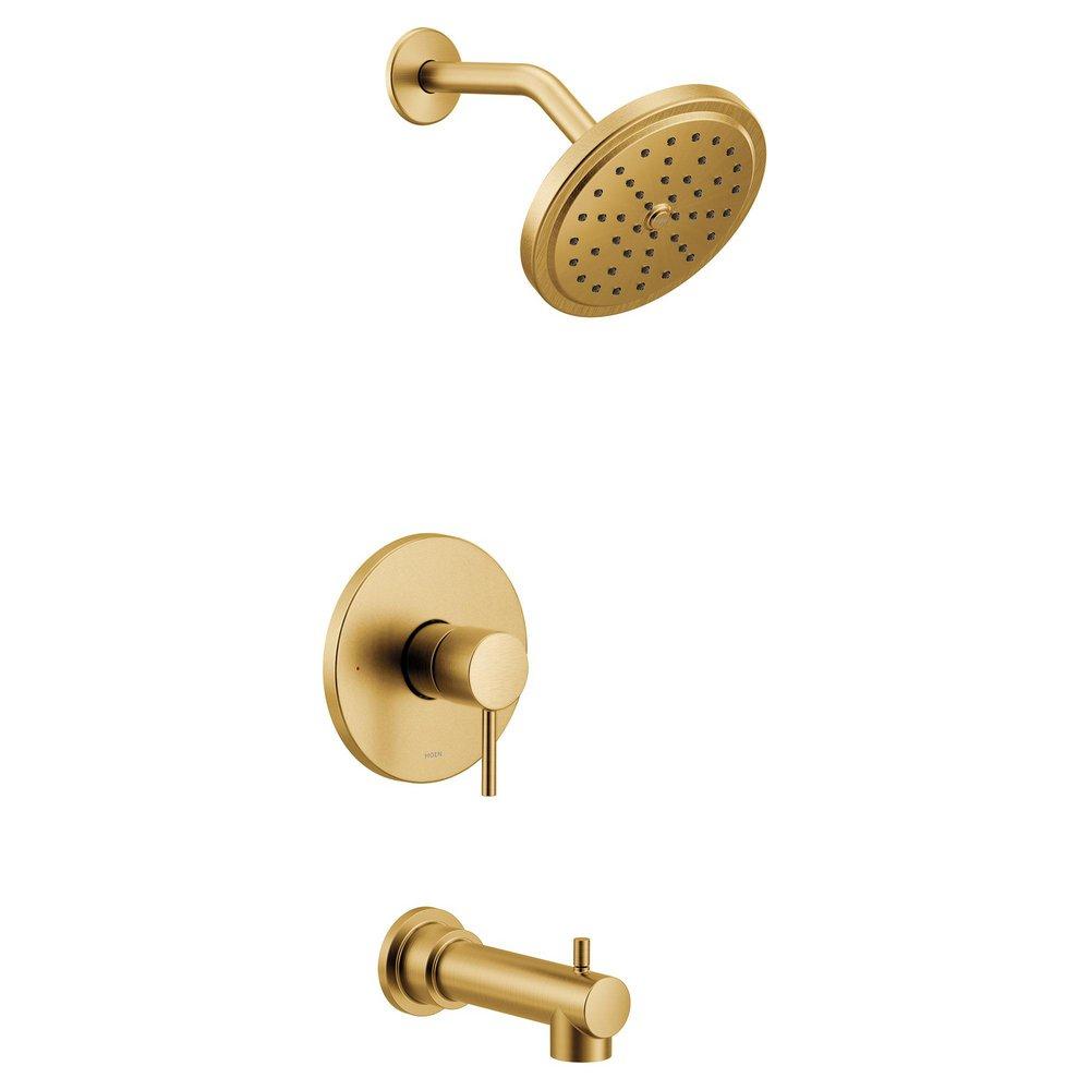 Moen UT3293BG Align One Handle Single Function Bathtub & Shower Faucet in Brushed Gold (Trim Only)