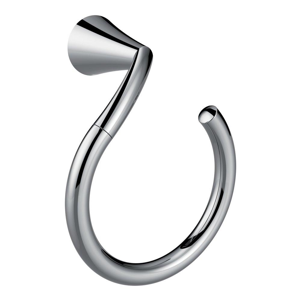 Moen YB2386CH Glyde Round Open Towel Ring in Polished Chrome