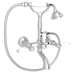 ROHL A1401LPAPC Country Bath Double Lever Handle Wedge Lock Shower Mixer in Polished Chrome