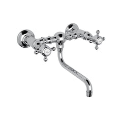 Rohl A1405/44XMAPC-2 Acqui Wall Mount Bridge Lavatory Faucet in Polished Chrome