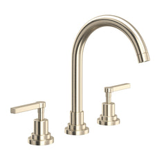 RohL A2208LMSTN-2 Lombardia Two Handle Widespread Bathroom Sink Faucet in Satin Nickel