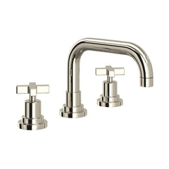 Rohl A2218XMPN-2 Lombardia Two Handle Widespread Bathroom Sink Faucet in Polished Nickel