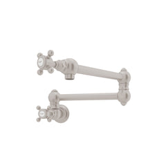 Rohl A1451XMSTN-2 Pot Filler in Satin Nickel