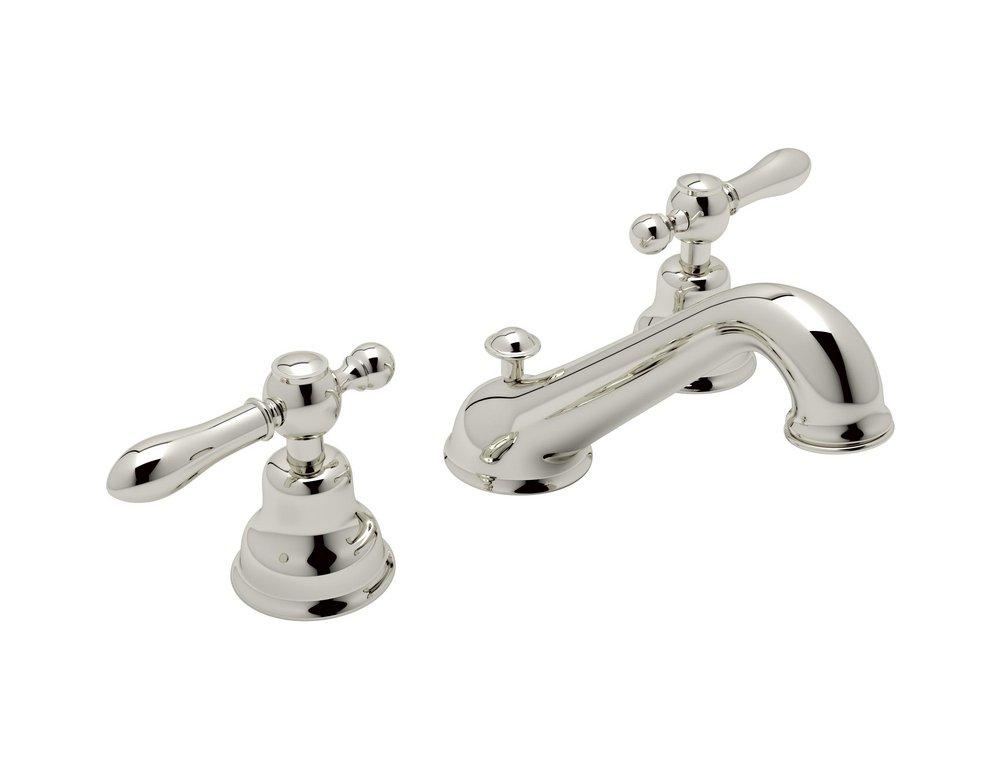 Rohl AC102LM-PN-2 Arcana Two Handle Widespread Bathroom Sink Faucet in Polished Nickel