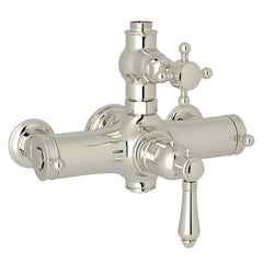 ROHL A4917XMPN Country Bath 3/4 in. Female NPT x G Thread Thermostatic Valve in Polished Nickel