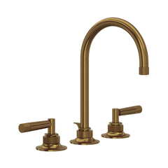 Rohl MB2019LMFB-2 Graceline Two Handle Widespread Bathroom Sink Faucet in French Brass