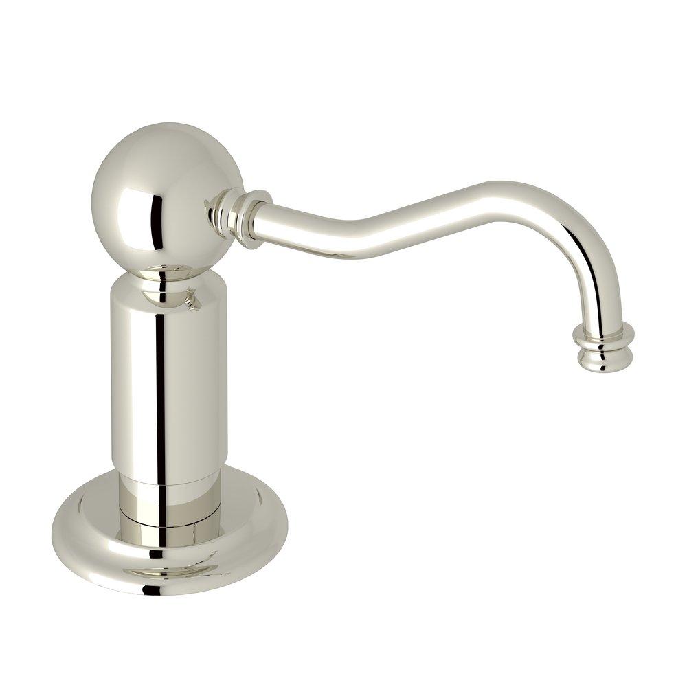 ROHL LS850PPN Georgian Era 3-1/2 in. 12 oz Kitchen Soap Dispenser in Polished Nickel