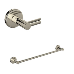 Rohl LO1/24PN Retro 24 in. Towel Bar in Polished Nickel