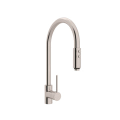 Rohl LS57L-STN-2 Pirellone Kitchen Faucet in Satin Nickel