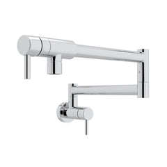 Rohl QL66L-APC-2 Modern Wall Mount Pot Filler in Polished Chrome