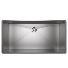 ROHL RSS3618SB Forze 37-1/2 x 19-1/2 in. No Hole Stainless Steel Single Bowl Dual Mount Kitchen Sink