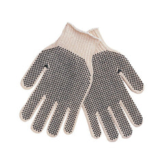 MCR Safety 9660XSM Cotton String Knit Work Gloves, PVC Dots, XS Size