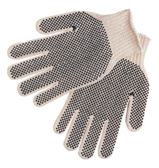 MCR Safety 9660XSM Cotton String Knit Work Gloves, PVC Dots, XS Size