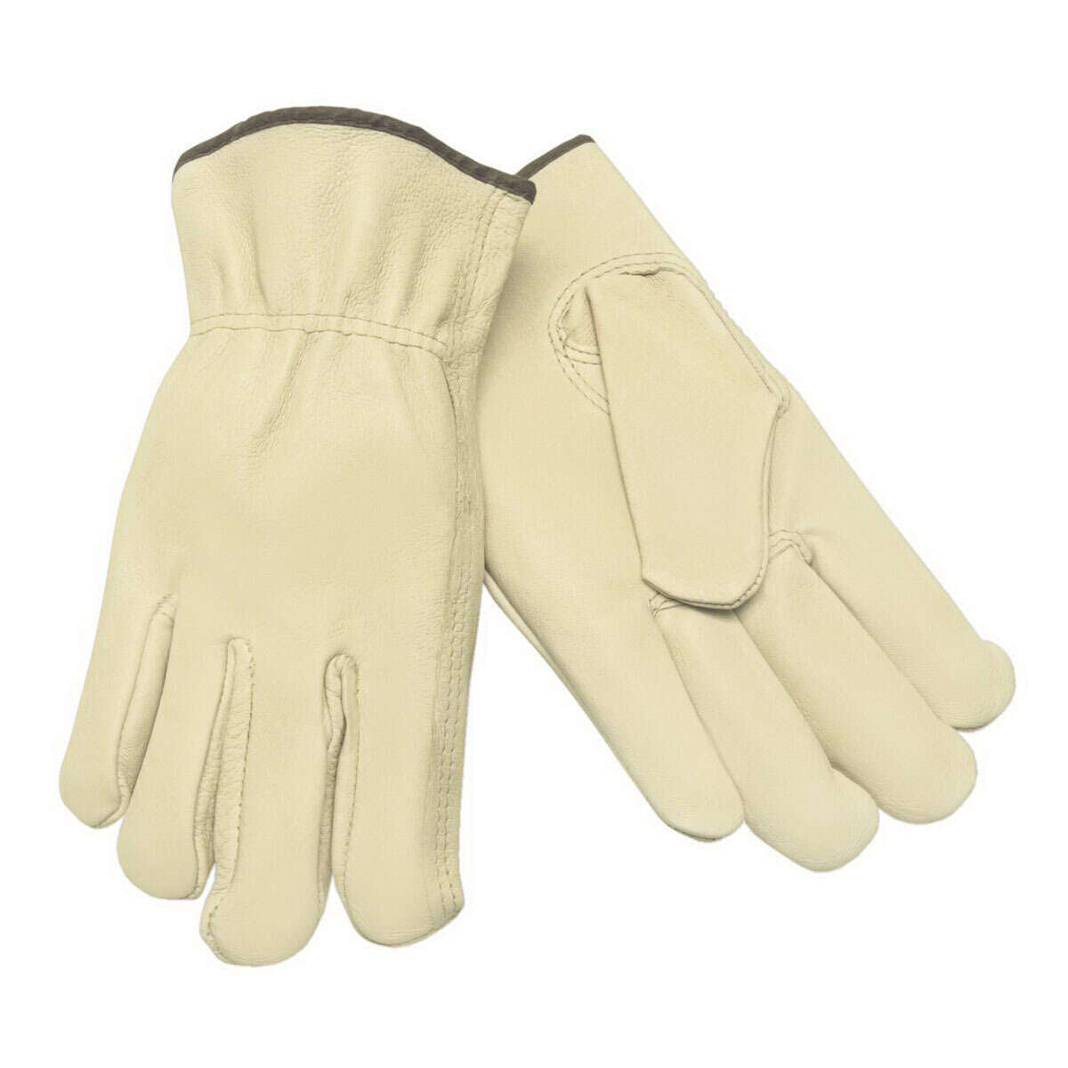 MCR Safety 3401L Leather Drivers Work Gloves, Unlined Grain Pigskin