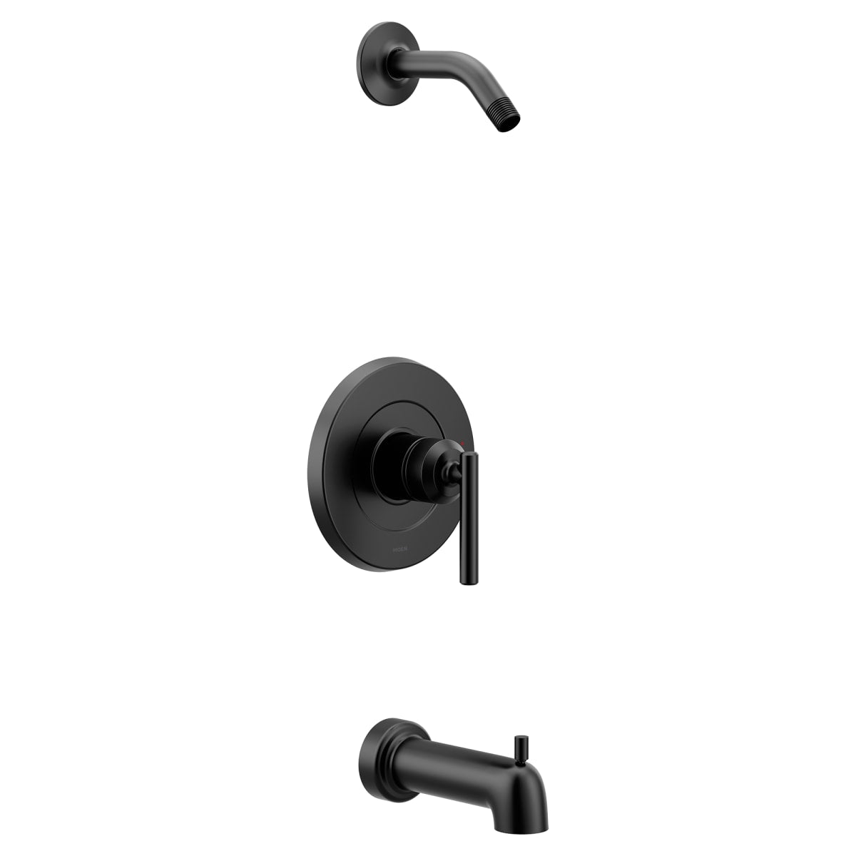 Moen UT2903NHBL Gibson M-CORE 2-Series 1-Handle Tub and Shower Trim Kit in Matte Black (Valve Sold Separately)