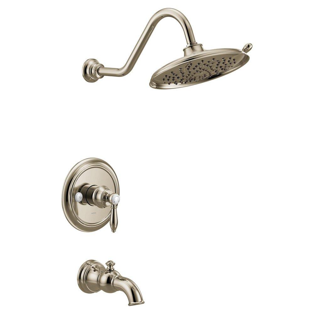 Moen UTS33103NL Weymouth Single Handle Dual Function Bathtub & Shower Faucet in Polished Nickel (Trim Only)