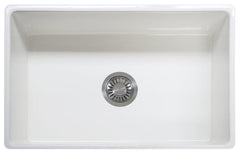 Franke FHK710-30WH Farm House 30-1/8 x 20 in. Fireclay Single Bowl Farmhouse Kitchen Sink