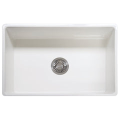 Franke FHK710-30WH Farm House 30-1/8 x 20 in. Fireclay Single Bowl Farmhouse Kitchen Sink