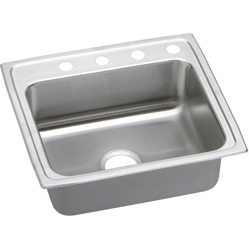 Elkay LRADQ2219653 Lustertone Classic Stainless Steel 22 x 19-1/2 x 6-1/2 Single Bowl Drop-in ADA Sink