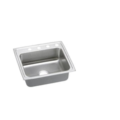 Elkay LRADQ2521501 Lustertone Classic Stainless Steel Drop-In Sink 25 x 21-1/4 x 5