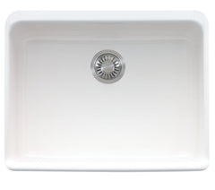 Franke MHK110-24WH Manor House 23-5/8 x 19-7/8 in. Fireclay Single Bowl Farmhouse Kitchen Sink