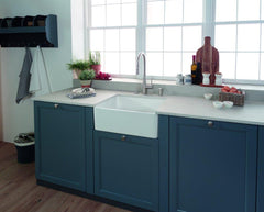 Franke MHK110-24WH Manor House 23-5/8 x 19-7/8 in. Fireclay Single Bowl Farmhouse Kitchen Sink