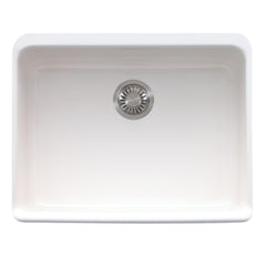 Franke MHK110-24WH Manor House 23-5/8 x 19-7/8 in. Fireclay Single Bowl Farmhouse Kitchen Sink