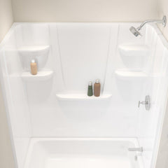 Swan VP2462CSW.010 Veritek Pro 24 x 24 x 62 in. Tub & Shower Wall in White