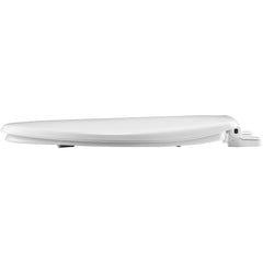 Bemis 730SL 000 Round Hospitality Plastic Toilet Seat - White