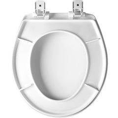 Bemis 730SL 000 Round Hospitality Plastic Toilet Seat - White