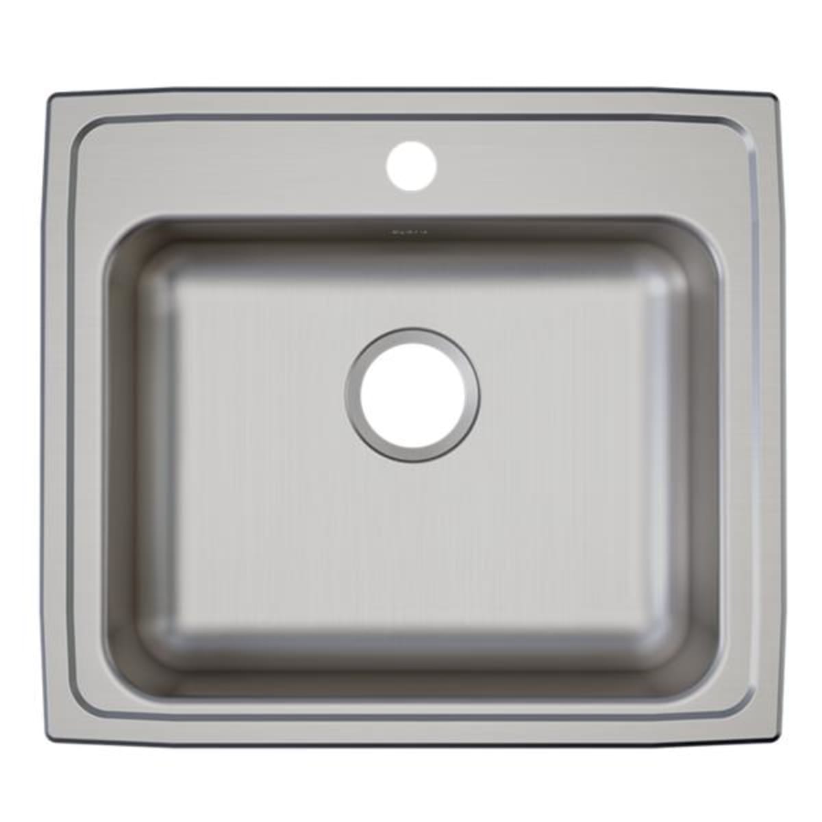 Elkay LRAD2219655 Lustertone Classic Stainless Steel 22 x 19-1/2 x 6-1/2 Single Bowl Drop-in ADA Sink