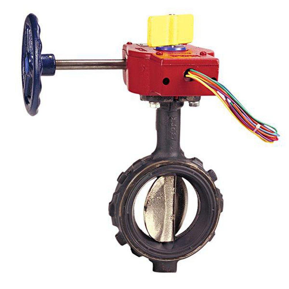 NIBCO NLH800H WD-3510 Series 4 in Ductile Iron Wafer EPDM Gear Operator Handle Butterfly Valve