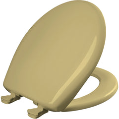 Bemis 200SLOWT 031 Round Plastic Toilet Seat in Harvest Gold