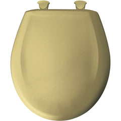 Bemis 200SLOWT 031 Round Plastic Toilet Seat in Harvest Gold