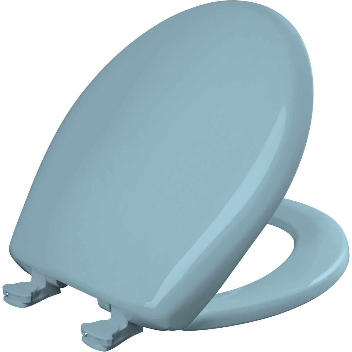 Bemis 200SLOWT 024 Round Plastic Toilet Seat in Twilight Blue