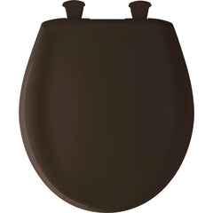 Bemis 200SLOWT 248 Round Plastic Toilet Seat in Espresso Brown