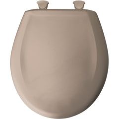 Bemis 200SLOWT 068 Round Plastic Toilet Seat in Fawn Beige