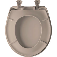 Bemis 200SLOWT 068 Round Plastic Toilet Seat in Fawn Beige