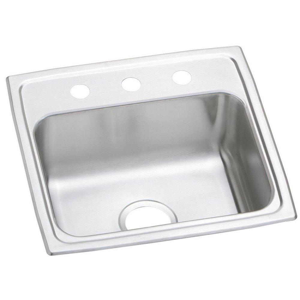 Elkay PSR19181 Celebrity Stainless Steel 19 x 18 x 7-1/8 1-Hole Single Bowl Drop-in Sink