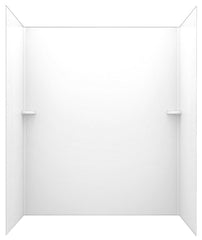 Swan Corporation SK363672.010 72 x 36 x 36 in. Swanstone Solid Surface Shower Wall Kit in White