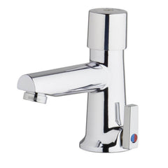 Chicago Faucets 3502-E2805ABCP Single Handle Metering Monoblock Bathroom Sink Faucet in Polished Chrome