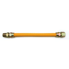 Easyflex EFGC-012-YE-1011-36 1/2 MIP x FIP - 36 Long Yellow Coated Gas Flex Connector