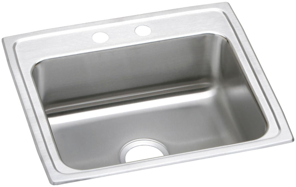 Elkay LRAD2219651 Lustertone Classic Stainless Steel 22 x 19-1/2 x 6-1/2 Single Bowl Drop-in ADA Sink