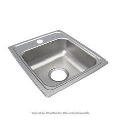 Elkay LRAD1517652 Lustertone 15 x 17-1/2 in. 2 Hole Stainless Steel Drop-Bar Sink