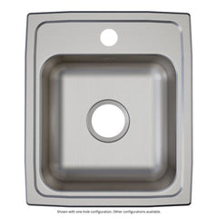 Elkay LRAD1517652 Lustertone 15 x 17-1/2 in. 2 Hole Stainless Steel Drop-Bar Sink