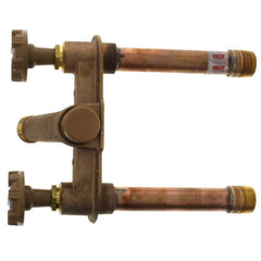 Woodford 22P-4-MH Model 22 4, 1/2 FPT x 3/4 MPT Inlet Hot & Cold Anti-Siphon Wall Faucet w/ Metal Handle