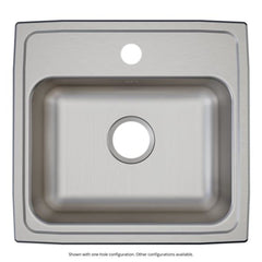 Elkay LRAD1918601 Lustertone Classic Stainless Steel 19 x 18 x 6 1-Hole Single Bowl Drop-in ADA Sink